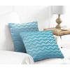 Country Club Set 2 fete de perna Wavy Blue 43x43 cm