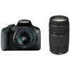 Canon EOS 2000D black + EF-S 18-55mm IS + EF 75-300mm