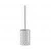 Zeller Perie de toaleta cu suport Shapes White