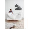 BabyDan Lenjerie de pat bebe gri Love Birds 100x140 cm