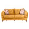 Heinner HR-S2WEST-M, 2 locuri, 178 x 105 x 90 cm, model West, Mustar