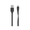 Belkin Mixit Flat Lightning to USB Cable 1.2m , Black - for iPod/iPhone/iPad