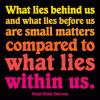 Quotable Cards Felicitare - What Lies Within Us