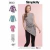 Simplicity Tipar bluze femei S8643