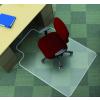 Q-Connect Covoras PVC transparent pt mocheta, 134 x 115cm - cu limba