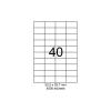 SMART labels Etichete autoadezive albe mate colturi drepte 40/A4(52.5x29.7mm)