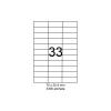 SMART labels Etichete autoadezive albe mate colturi drepte 33/A4(70x25.4mm)