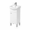 Cersanit Set lavoar alb mobilier cu usi picioare alb Sati 40 x 33 cm