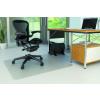 Q-Connect Covoras PVC transparent pt parchet/gresie 134 x 115cm - cu limba
