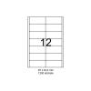 SMART labels Etichete autoadezive albe mate colturi drepte 12/A4(97x42.4mm)