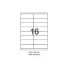 SMART labels Etichete autoadezive albe mate colturi drepte 16/A4(105x35mm)