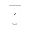 SMART labels Etichete autoadezive albe mate colturi drepte 2/A4(210x148mm)