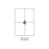 SMART labels Etichete autoadezive albe mate colturi drepte 4/A4(190x61mm)