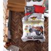 CottonBox Set de pat 4 anotimpuri copii, bumbac 100% ranforce,Monster - Red