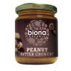 Biona Unt de arahide crunchy fara sare bio 250g