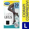Scholl Light Legs 20 Negru, L