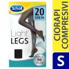 Scholl Light Legs 20 Negru, S