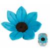 BloomingBath Set Cadita de plus si Buretel pentru Baie Albastru