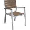 Curver Scaun Harmony Armchair White-Cappuccino 7290106926431