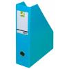 Q-Connect Suport reviste, carton plastifiat PVC, latime 76mm - bleu
