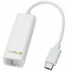 TECHLY Adaptor retea 020379, USB-C - RJ-45, White