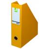 Q-Connect Suport reviste, carton plastifiat PVC, latime 76mm - galben