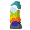 Cubika Set constructii Turn cu acoperis turquoise