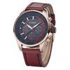 Curren Elegant Brown & Gold, piele ecologica 25278