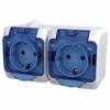 Schneider Electric WDE000525 - Cedar Plus - double socket transparent lid, white,