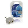 Bandridge Adaptor audio stereo 3.5mm tata - 2x 3.5mm mama gri