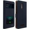 BOGVED Husa Flip pentru Xiaomi Redmi Note 3 Pro, piele naturala, negru