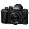 Olympus OM-D E-M10 Mark II Black + Obiectiv M.ZUIKO DIGITAL 14‑42mm 1:3.5‑5.6 EZ Pancake Black