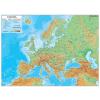 Stiefel Harta plastifiata Europa fizico geografica, 160 x 120cm, baghete lemn
