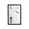 Bi-silque Ceas Memo-Whiteboard magnetic - negru