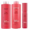 Wella Pachet pentru Par Vopsit Fin sau Normal Invigo Color Brilliance - Sampon, Balsam, Spray