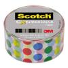 SCOTCH Banda adeziva decorativa, buline colorate Expressions