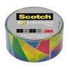 SCOTCH Banda adeziva decorativa, triunghiuri multicolore Expressions