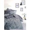 Bahar Tekstil Lenjerii de pat ranforce, Bahar Home, Straw - Black