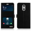 BOGVED Flip pentru Xiaomi Redmi Note 4, piele naturala, negru