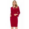 AMA Fashion Costum cu rochie 9337 grena