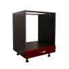 Spectral Mobila Corp inferior 60 pentru cuptor 1 sertar Zebra MDF rosu simplu