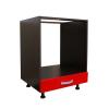Spectral Mobila Corp inferior 60 pentru cuptor 1 sertar Zebra rosu