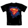 Superman Tricou Torn Logo Marime S