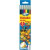 Centrum Creioane colorate Emojidex cu guma de sters 6 culori/set 80501