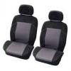 Carpoint Huse scaun fata Suede 4buc - Negru/Gri