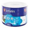 Verbatim CD-R 52X INKJET PRINT 700MB 50 PACK WRAP EXTRA PROTECTION 43794