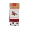 Cooksmart England Set 3 prosoape de bucatarie Red Robin 45x65 cm