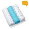 BabyOno Set 3 scutece textile bumbac - blue