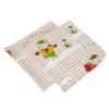 BabyNeeds Scutec finet Ursulet si pinguin Crem, 2 bucati 75/75 cm