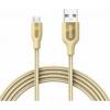 Anker USB Premium PowerLine+ Nylon 1.8m Auriu